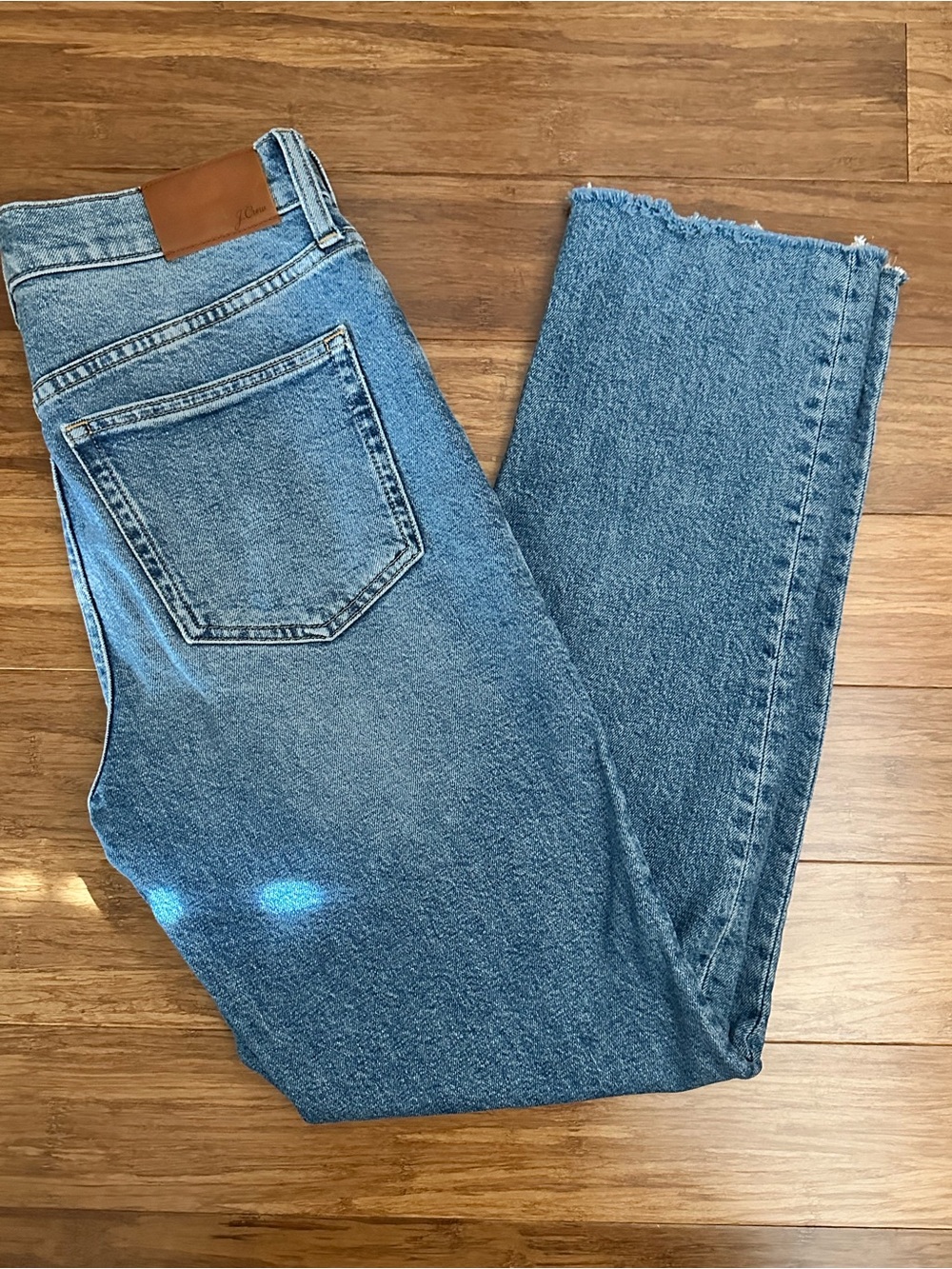 J. Crew Light Blue full length classic straight Denim Jeans